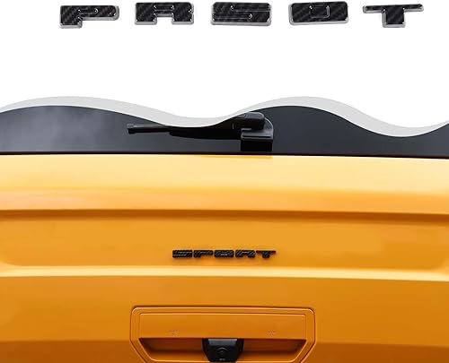 Insertos de letras para portón trasero para emblemas deportivos Ford Bronco 2021 2022+ calcomanías para portón trasero, accesorios de repuesto,