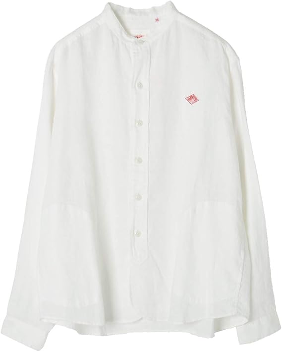 Amazon ダントン Danton リネン バンドカラー カジュアル シャツ レディース 春夏 トップス Jd 3606kls 国内正規販売店 シャツ ブラウス 通販