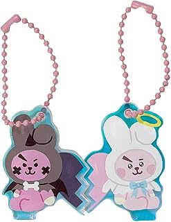 ソロモン商事【BT21 Angel＆Villain アクリルキーリング】ACRYLIC KEYRING アクリルキーホルダー キーリング キーホルダー バッグチャーム 公式