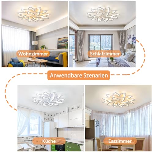 Éclairage de plafond LED 120W programmable par télécommande et application - 7