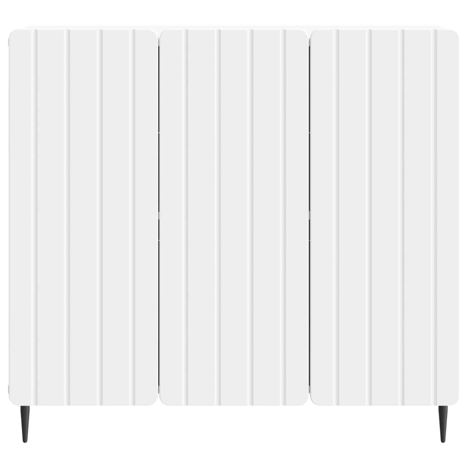 Credenza bianca 89 x 34,5 x 82 cm in legno con 3 ante