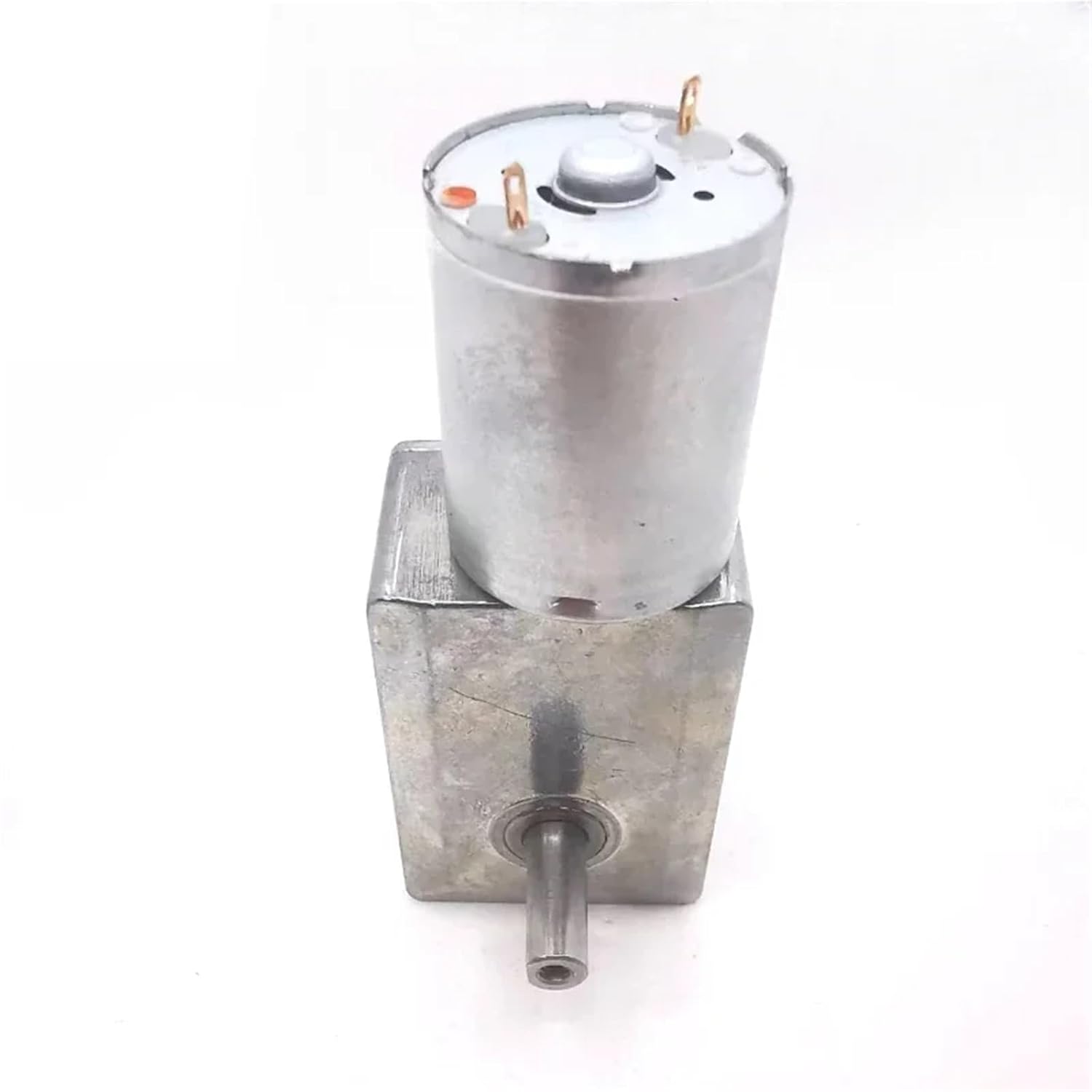 1pcs Double Shafts Turbo Worm Gear Motor High Torque JGY-370 6V 12V 24V DC Electric Motor Dc Reversed Self-Lock Dual Output Shaft(30RPM,24V)