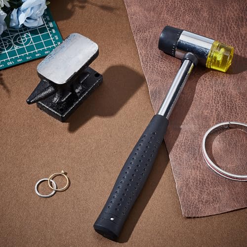 Kit de forge de forge UNICRAFTALE avec marteau et bloc pour orfèvrerie précise - 5