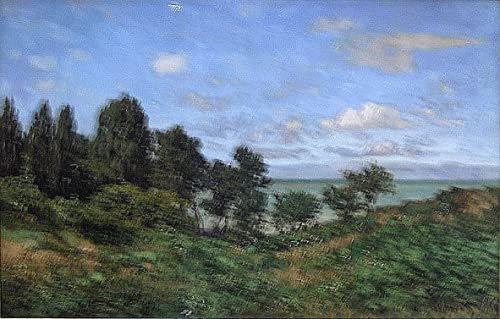Affiche toile paysage côtier Claude Monet pour salon lumineux et décoration de chambre