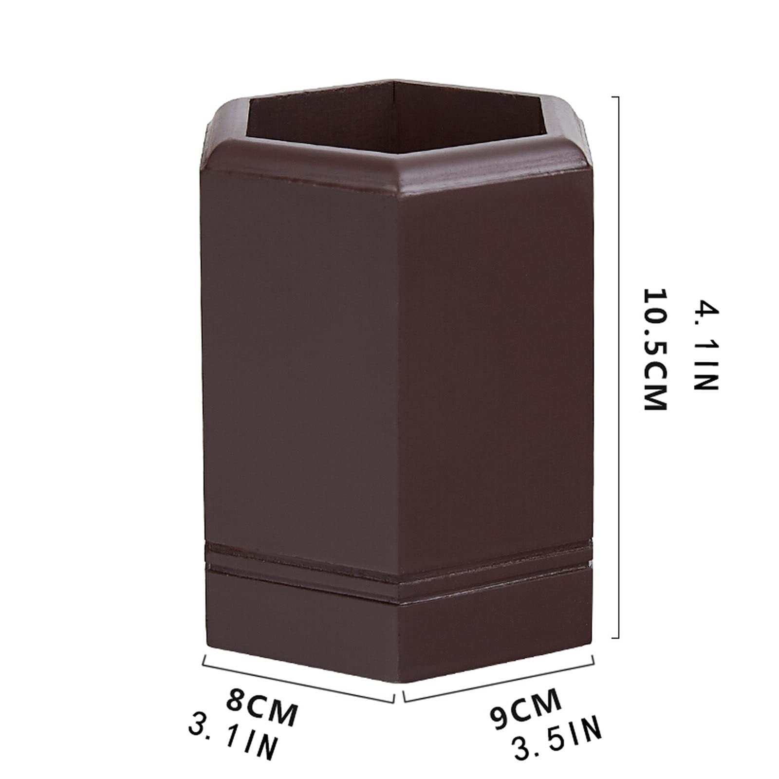 bote para pinceles Moda Creative Desk Plen Pot Multi Propósito Use lápiz Taza de madera Oficina Oficina Organizador Pluma Lápiz Contenedor usado para la escuela de oficina y para el hogar contenedor p