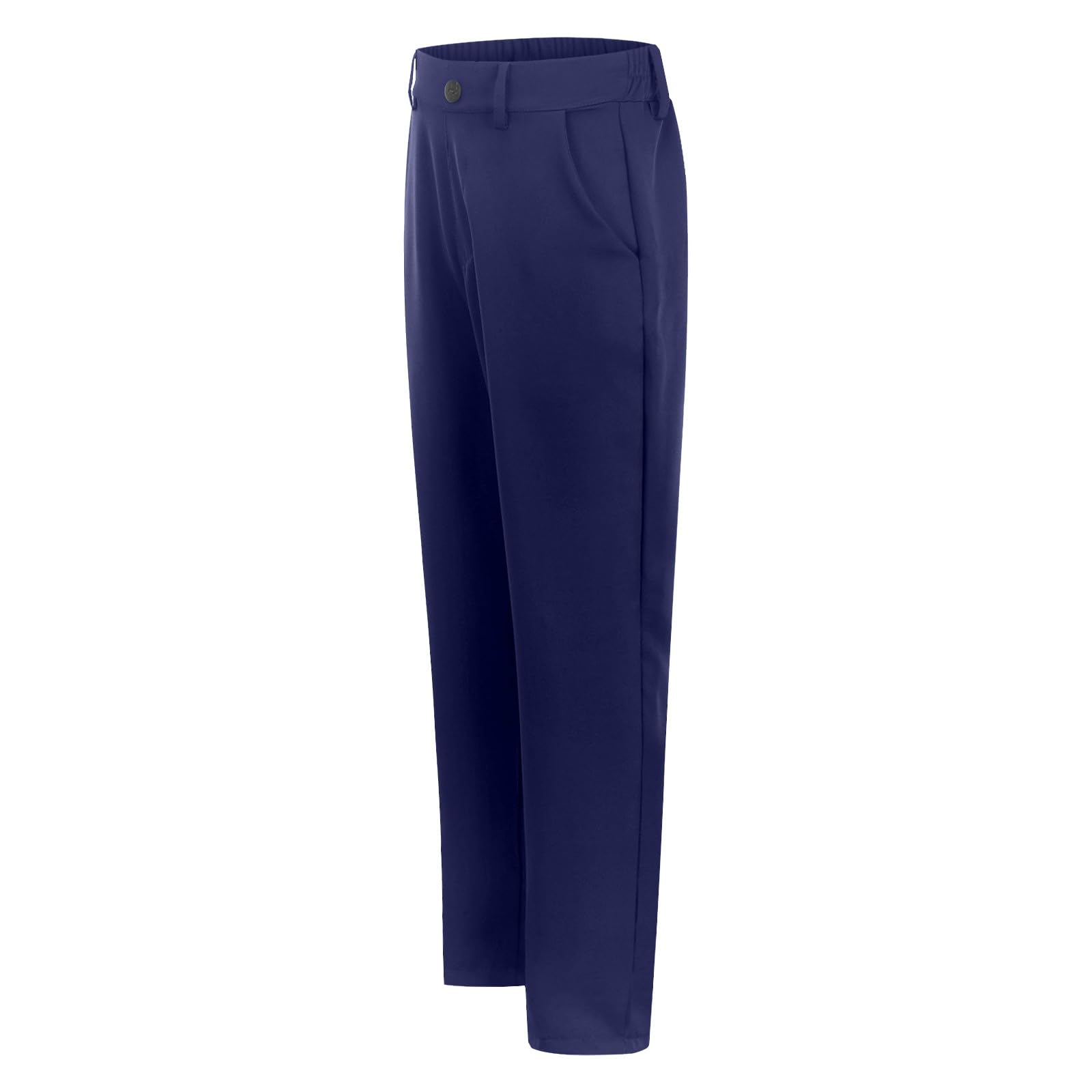 Pantalón de cintura alta con bolsillos, traje para la escuela y las salidas