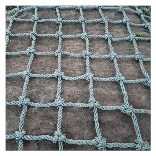 Filet de corde chanvre 12mm pour sécurité de rampe escalier 2x4m