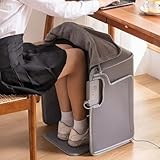【Chauffe-pieds électrique】 : Plage de température : 30-70 °C, chauffage à température constante, minuterie réglable de 0,5 h à 4 h, sûre et économe en énergie. Profitez d’une chaleur supplémentaire sous vos couvertures.