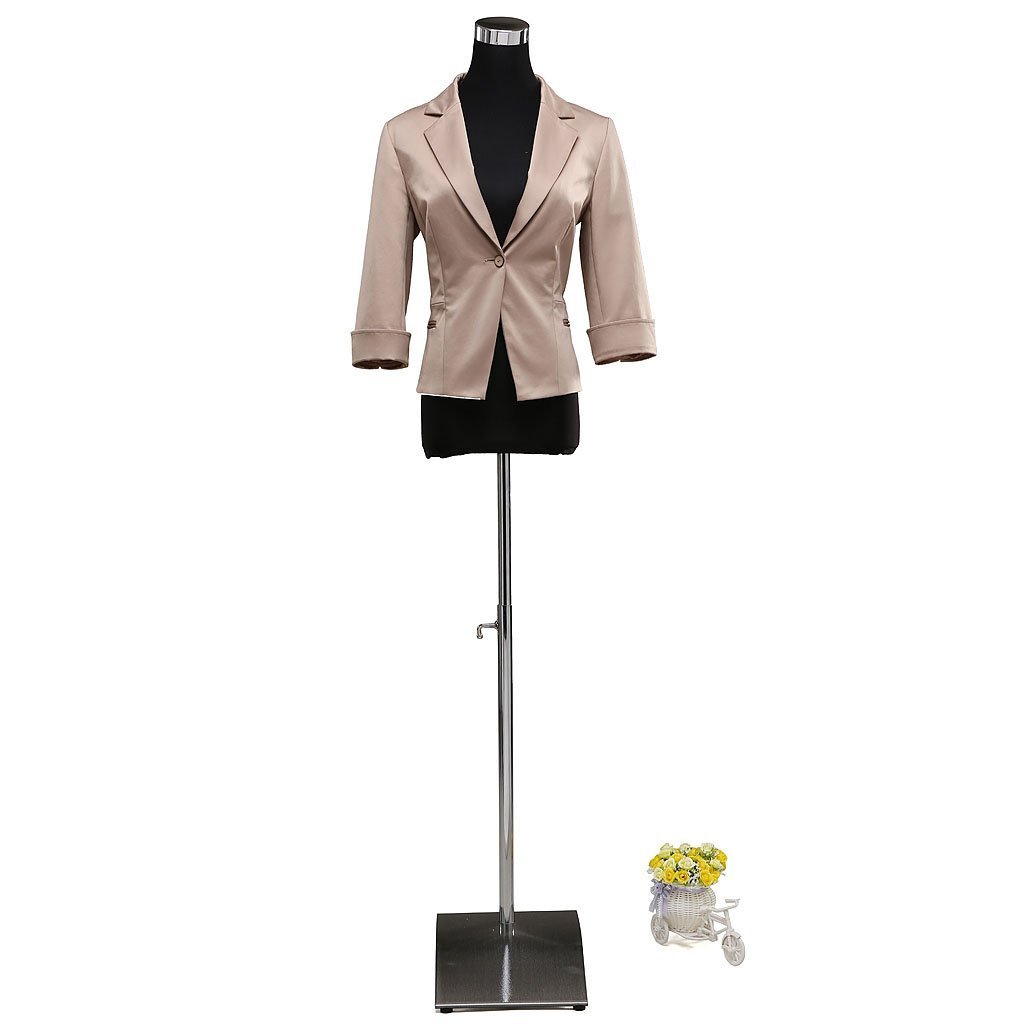 Loywe Mannequin de couture Buste de femme réglable en Hauteur Taille 32-36 Noir LW6036S