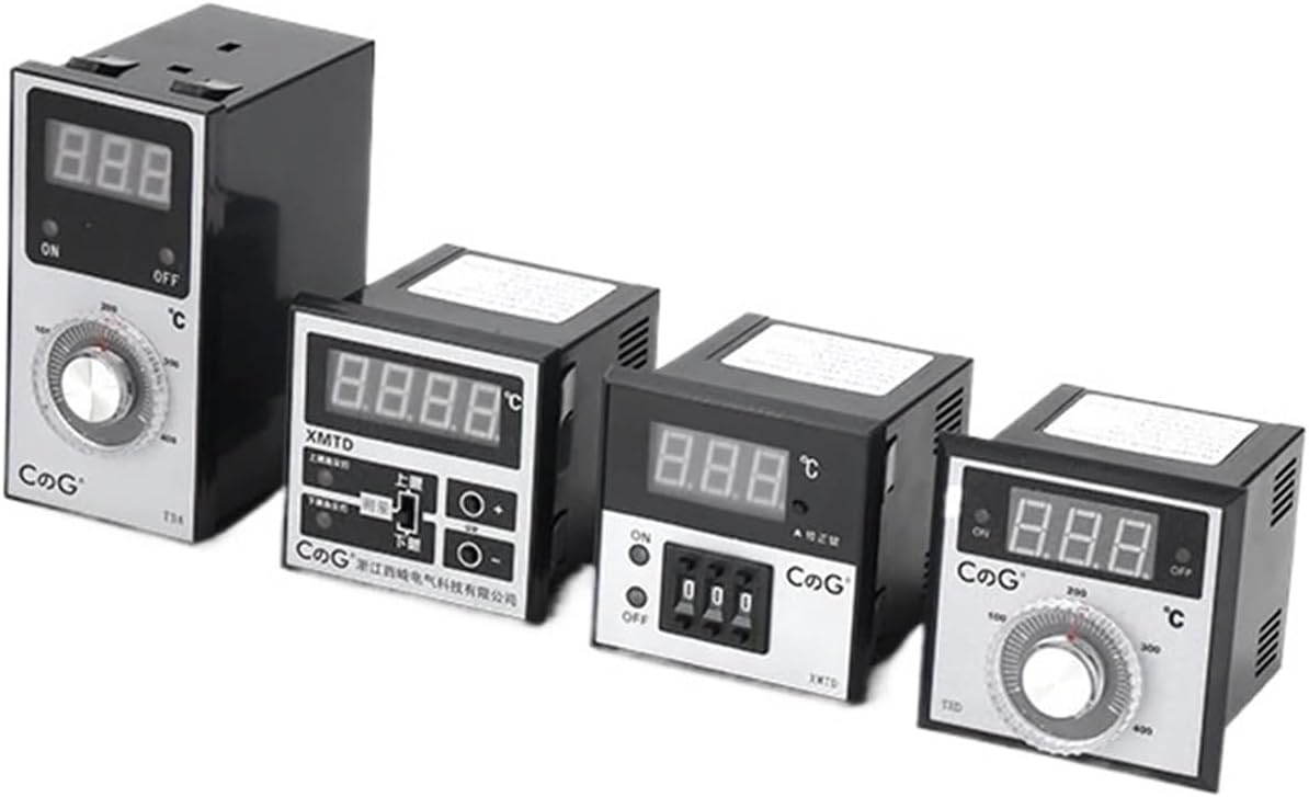 TED 72*72mm K J PT100 Type AC220V 110V 24V 380V Knob 0-100 300 400 600 Degree Digital Thermostat Powered Temperature Controller(K 0-600,220V)