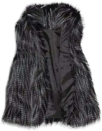 Winter Coats for Women Fashion Casual Vest Plus Size Womens Vest Sweater Cardigan Lightweight Vest Jacket Sleeveless Sherpa Vest Faux Fur Coat Vest Fuzzy Jacket with Pockets(D Multicolor, Large)