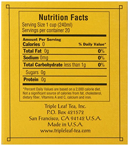 Triple Leaf Brand Tea, American Ginseng, 20-Count #TOP3