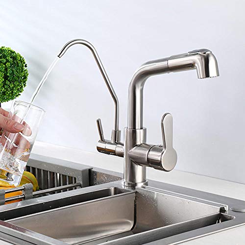 Robinet de cuisine 3 voies pour eau pure filtrée et cuisine saine en famille