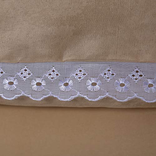 King Size Edredom + Lençol + Fronhas Kit 6 Peças Antialérgico (Avelã)