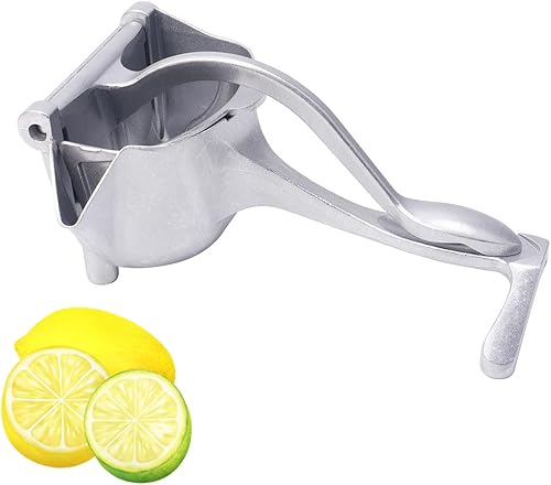 Exprimidor manual de gran tamaño  Exprimidor manual de frutas de aleación de aluminio resistente, prensa de cítricos grande para naranja, limón,