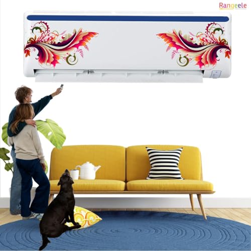 Image of '3D Nature Colorful Splash flower'' AC Sticker (96 cm x30 cmx 24 cm)