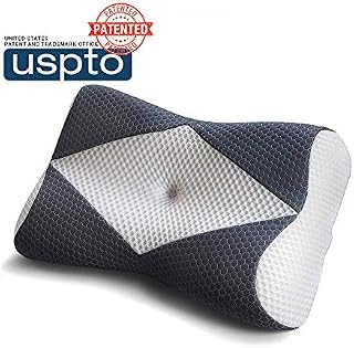 Mkicesky Memory Foam Pillow for Sleeping, Cervical Contour Orthopedic Pillow Relief Neck