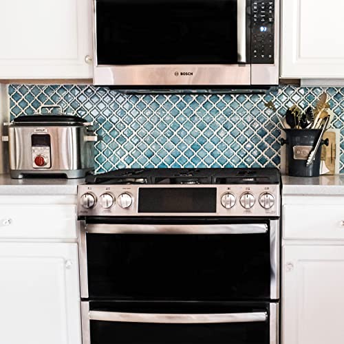 Somertile Hudson Tangier Marine 12-3/8" X 12-1/2" X 5 Mm Porcelain Mosaic Tile #TOP1