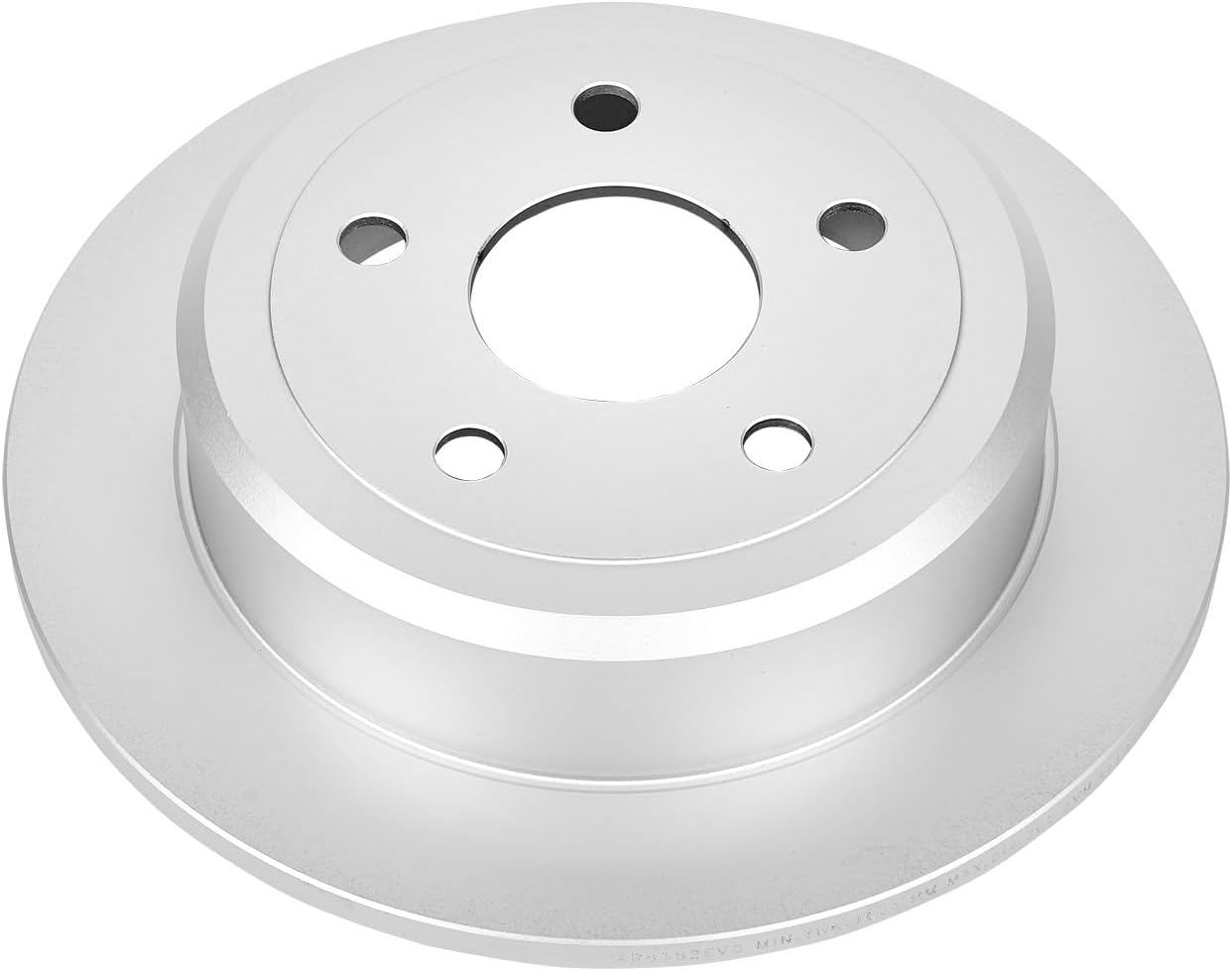 Power Stop AR8382EVC Rear Evolution Geomet Coated Brake Rotor For Jeep Wrangler 2007-2017, Jeep Wrangler JK 2018 [Model Specific]