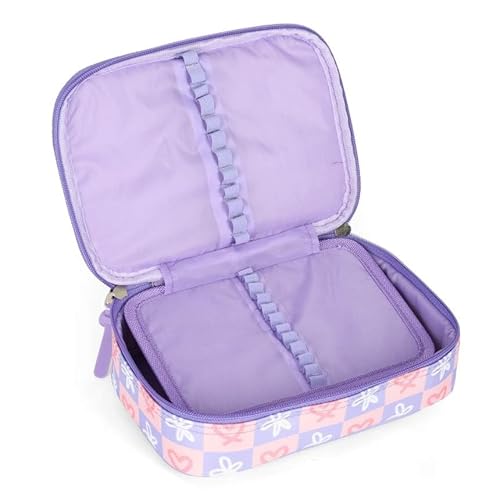 Estojo Escolar Infantil 100 Pens Stitch by Luxcel Ref 47743 (LILAS)