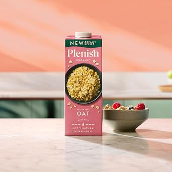 Plenish Organic Unsweetened Oat Milk 1L (Pack of 6)