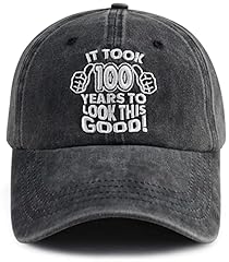 100th Birthday Embroidered Black