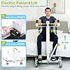AUVKMUY Electric Patient Lift Transfer Chair - Folding Portable Handicap Lift for Home/Car/Bathroom,260LBS Capacity Upgrade Electric Transfer Lift for Seniors