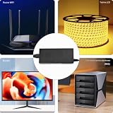 LEICKE Zasilacz sieciowy 90 W do ekranu LCD/TFT, taśm LED, NAS, EXT. dysków twardych, Pico-PSU, routerów, koncentratorów, przełączników, wbudowanych komputerów itd. | 12 V, 7,5 A | 5,5 x 2,5 mm