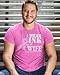 Breast Cancer Awareness Family Support I Wear Pink for My Wife Shirts for Men Men's T-Shirt, Azalea Pink, 2XL