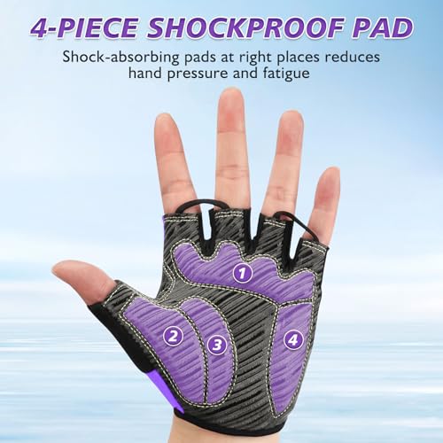 GEZVOC Lightweight Breathable Bike Gloves