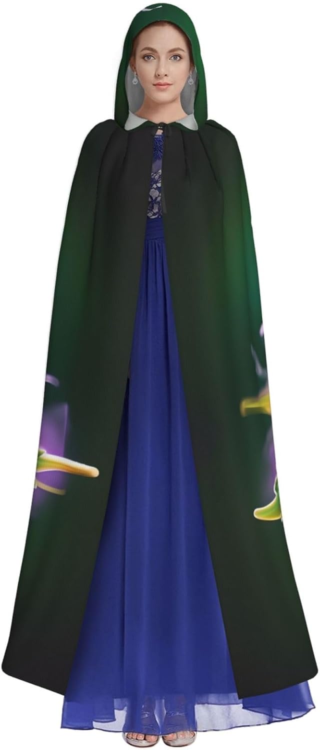 A Puff in Time Weed Marijuana (2) Cosplay Costume Cloak-Unisex Cape for Halloween Enthusiasts,Adult Party Decorative Cloak