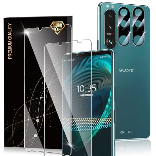 SONY Xperia 5 III p KXtB 2 + JtB 2 SOG05 یtB SO-53B YKX̗p dx10H wh~  ߗ GNXyA5 III p tB 4Zbg