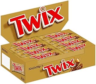 Mars Twix Twin Chocolate Standard Bar - 50 g x Pack of 32