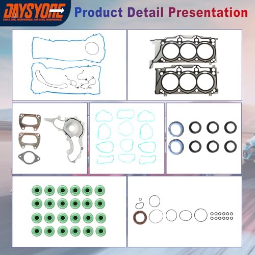 Image of HS54880 Head Gasket Set :Fits for 2011-2016 Town Grand Caravan for 2011-2015 Grand Cherokee Multiple Layers Steel Head Gasket HS26541PT