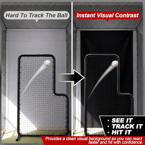 5 X10 ft Batting Cage Background Screen Hitting Backdrop Not Impact Net by Maasechs - Image 2