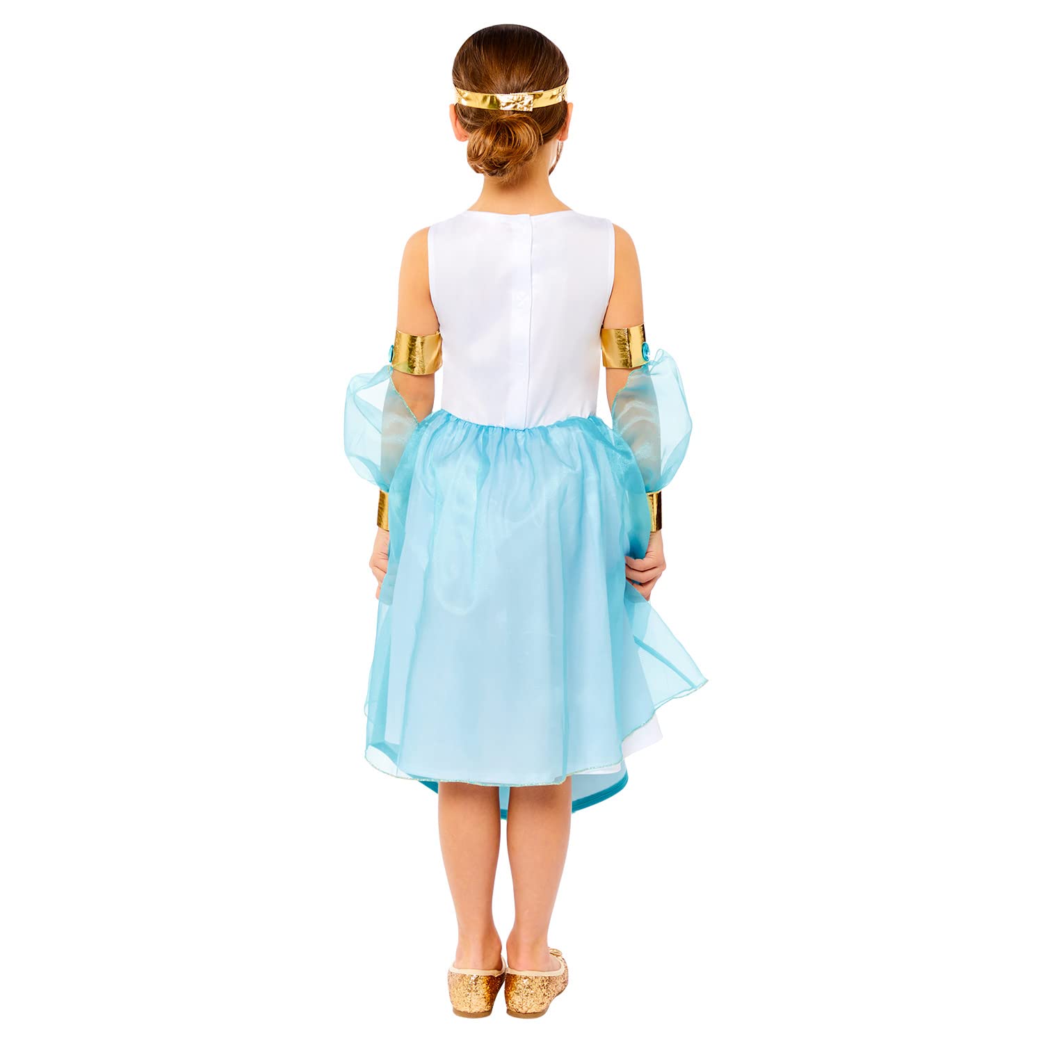 amscan 9916089 Mädchen Curriculum Venus Göttin Deluxe Historisches Kostüm, Blau, 6-8 Jahre