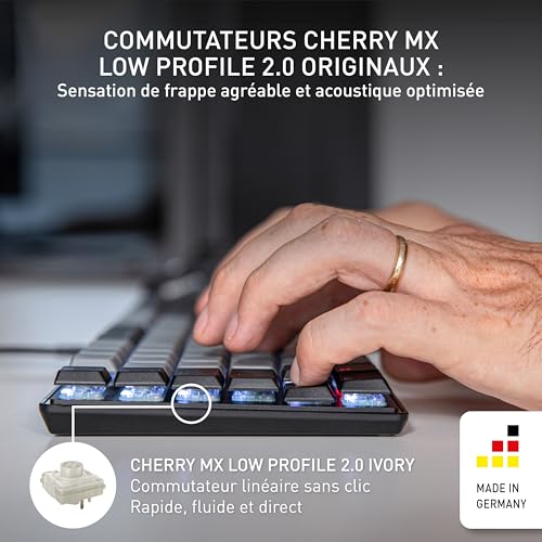 Clavier Profil Bas CHERRY KC 500 MX LP Switch Ivory - 3