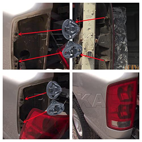 Rexka 15pcs Taillight Lamp Retainer Clip Fastener Assembly Grommets 68084593AA for Dodge Ram Truck Pick-Ups RAM 1500 2500 3500 2007 08 09 10 11 12 13 Dodge Durango 2006 by Rexka - Image 6