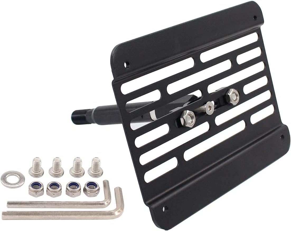 Front Bumper Tow Hook License Plate Mount Adapter Kit - Compatible with 2008-2015 Audi A4/S4 (B8 Model) - Easy Installation & Durable Design