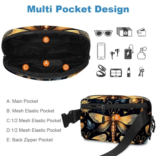 Cangurera Firefly Multicolor 16 con correa ajustable de 1.5x9.0x5.9in unisex 5