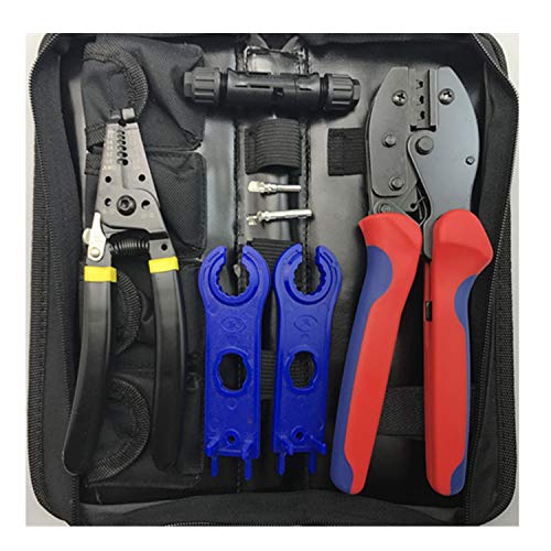 Nuofake Portable Portable MC4 Photovoltaic Connector Crimp Tool Terminal Clip Cold Clip Solar Terminal Crimp Tool Kit Tool