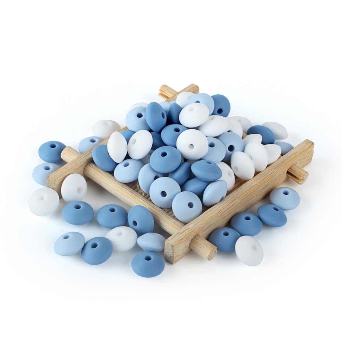 240 Perline In Silicio A Forma Di Lenticchia | 12 Mm, 30 Colori | Per Creare Gioielli, Portachiavi E Accessori Fai Da Te - 2