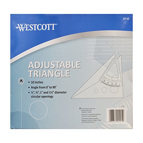 Westcott échelle triangulaire AT-10 instrument de mesure durable