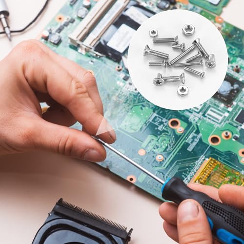 M2 M2.5 M3 Schrauben Set, 880 STK Senkkopfschrauben Muttern Set, Torx Flachkopfschrauben mit Muttern Set, Torx Schrauben und Muttern Kit, Maschinenschrauben Sortiment, Gewindeschrauben Set