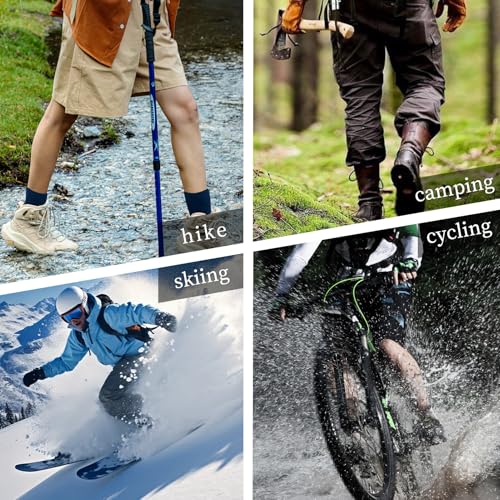 Jiaheda Meias impermeáveis, masculinas, femininas, à prova d'água, caminhadas, atividades ao ar liv