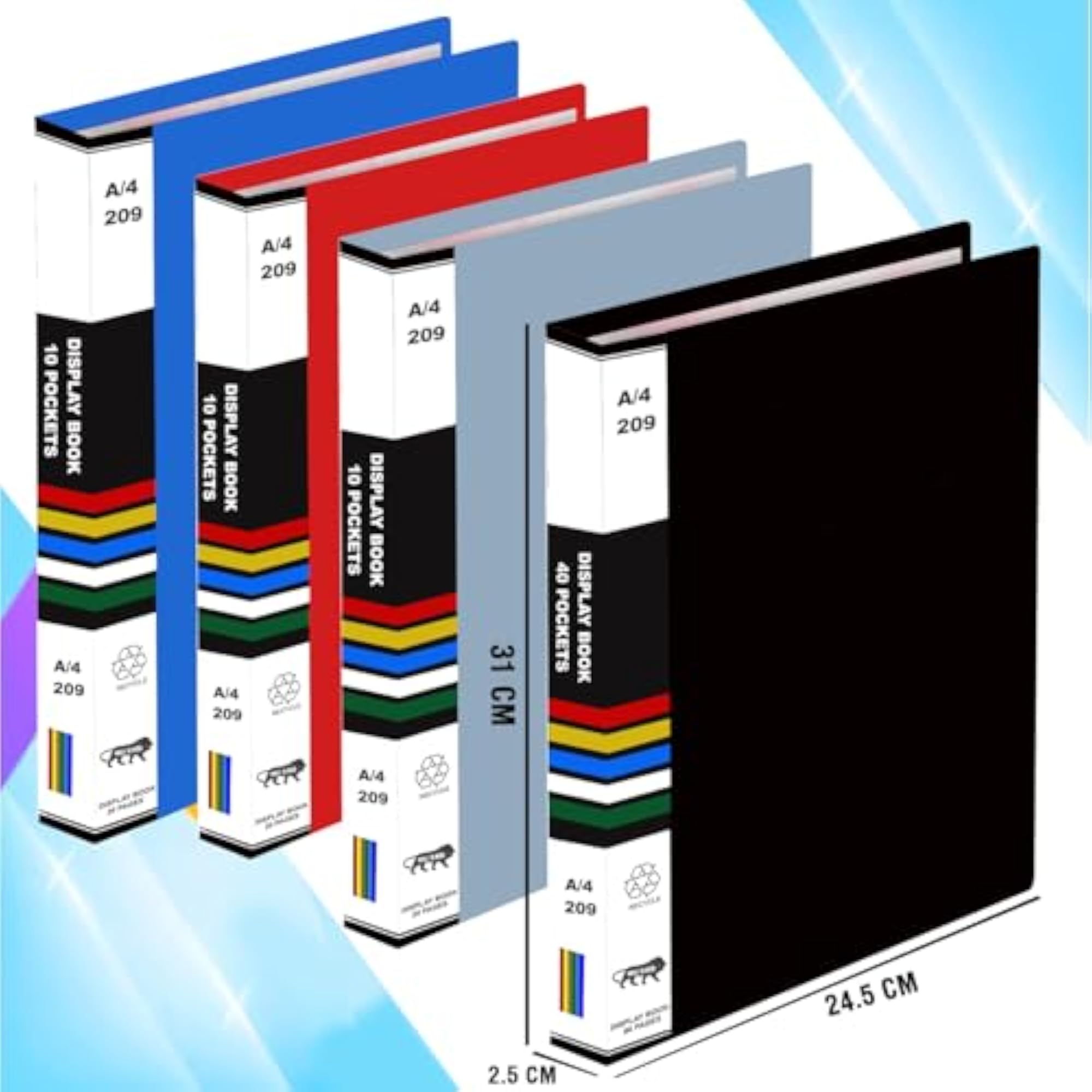 A4 Size Display Book Folder, Document Organizer