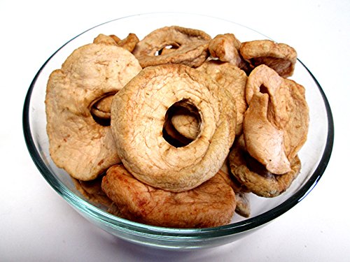 Organic Dried Apple Rings, 16 oz bag. Unsweetened & Unsulfured