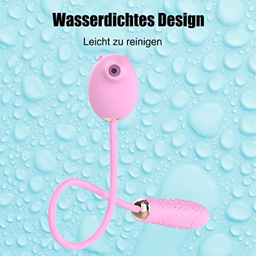 Dazifan Klitoris Sauger Stimulator G-punkt Vagina Massager Vibratoren Dildo Analplug Vibrator mit 7 Vibrationsmodi & 3 Saugmodi Wasserdichtes Masturbator Sexspielzeug für Frauen Männer Paare – Bild 7