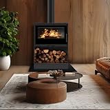 KRATKI Stufa a camino in acciaio Kari 70 Ø 150 8 kW spazio per legno