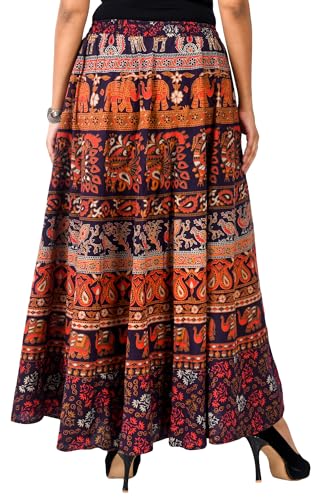 Image of Premium Cotton Skirt for Women with Pocket, Free Size